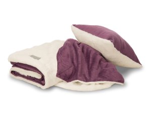 (obrázek pro) Fialová sada Dormeo polštář a přikrývka Warm Hug 130x190